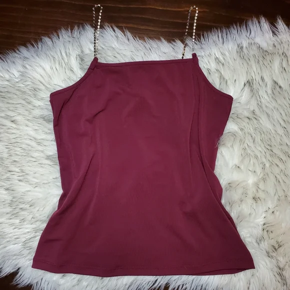 Rhinestone Strap Luxury Tank Top - Picture 1 of 3